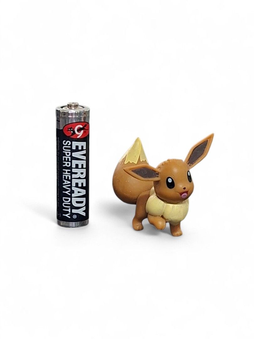 Pokemon Eevee Figures (Category: Figurines & Statues) located in Manila. Submitted by altheasboutiqueph (Listing ID 1399548658, Image 3). Description: - Eevee figure set | WCT - Features Eevee in various poses - Perfect for Pokemon collectors - 200 EACH *AA battery for size reference only .