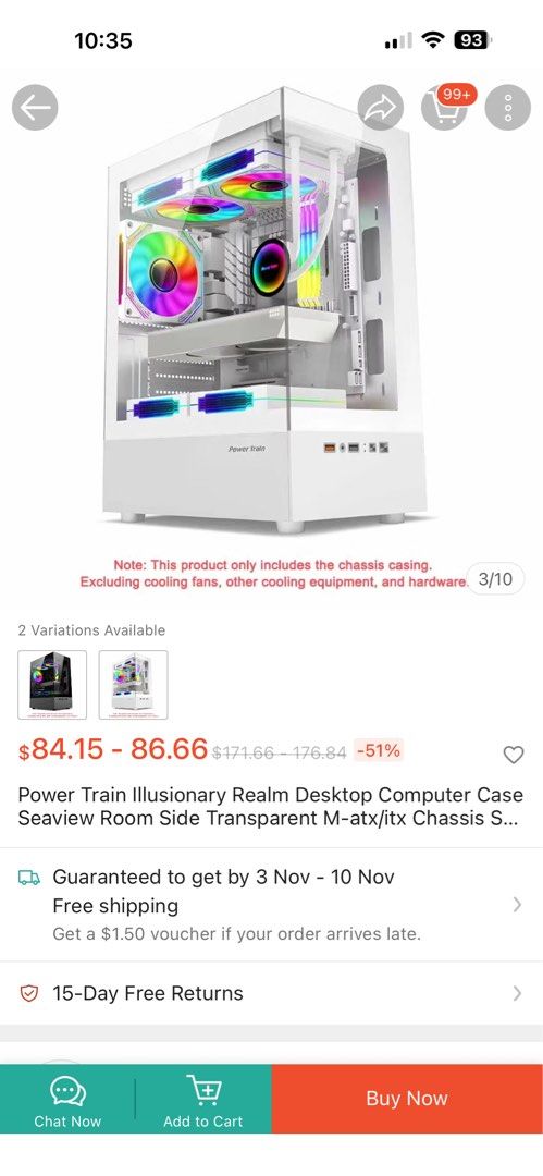 Power train computer casing (Category: Computer Parts) located in Singapore. Submitted by xenders (Listing ID 1399465806, Image 2). Description: Brand new in box as per pics White Colour Retails at $90 Self collect at Normanton Park condo or add $15 for islands wide delivery Side a bit Dent in pics but the casing is new selling cheap to clear Not for fussy.