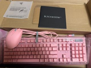 Razer Blackwidow V3 Pink Keyboard and orochi v2 mouse64244470032513110