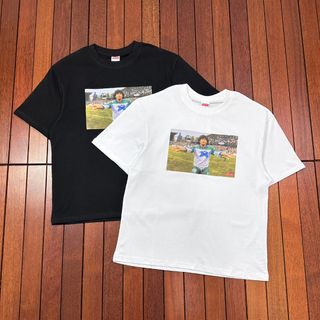 Supreme SS25 Week1 MARADONA Tee球王馬拉多納 No Drug人物LOGO印花美潮復古情侶短袖T恤 男女同款 短袖T恤 Cotton Short Sleeve T-shirt 恤衫 棉t恤 Korea 韓國 潮流64235211519235110