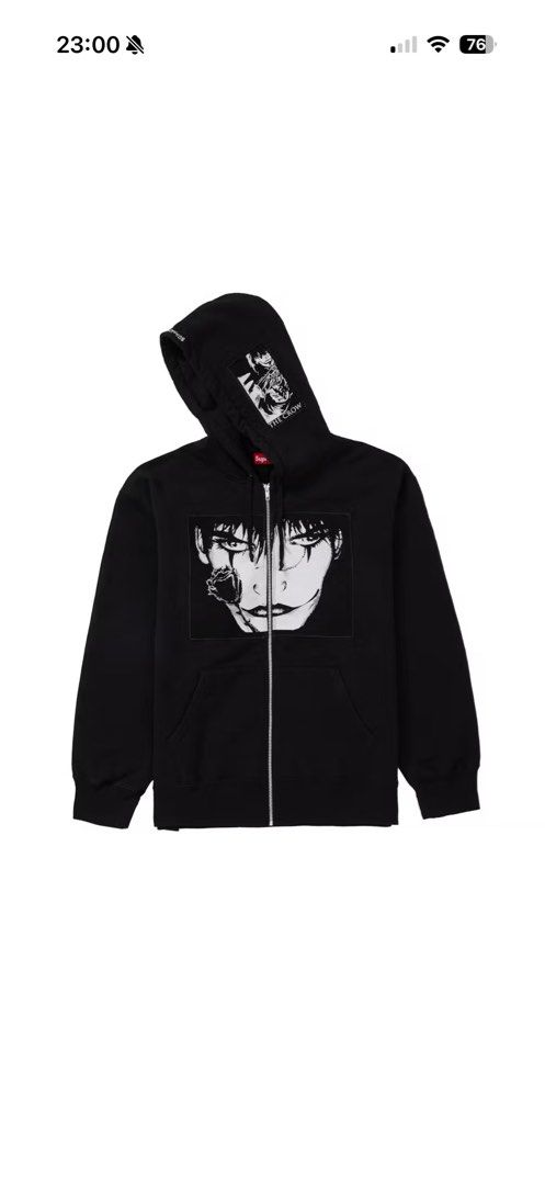 シュプリームThe Crow Zip Up Hooded Sweatshirt トップス Supreme The