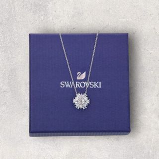 Swarovski Idyllia 白色花朵頸鏈64241807772930110
