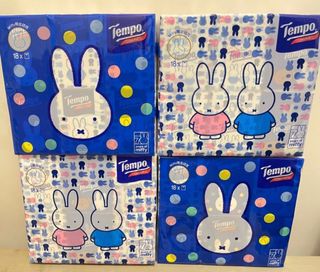 New Tempo x Miffy Special Edition Natural Unscented Mini Pack Tissue Paper 18 Packs $20 per Large Pack64238204636929110