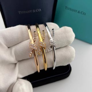 💓Tiffany knot button diamond bracelet💓64239925318914110