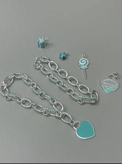 Tiffany \\u0026 Co. 銀色鏈條吊墜套裝64244961532675110