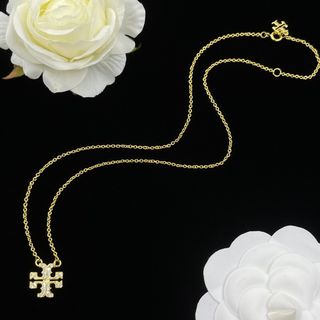 Tory Burch 金色鑲鑽項鍊outlet64238735166595110