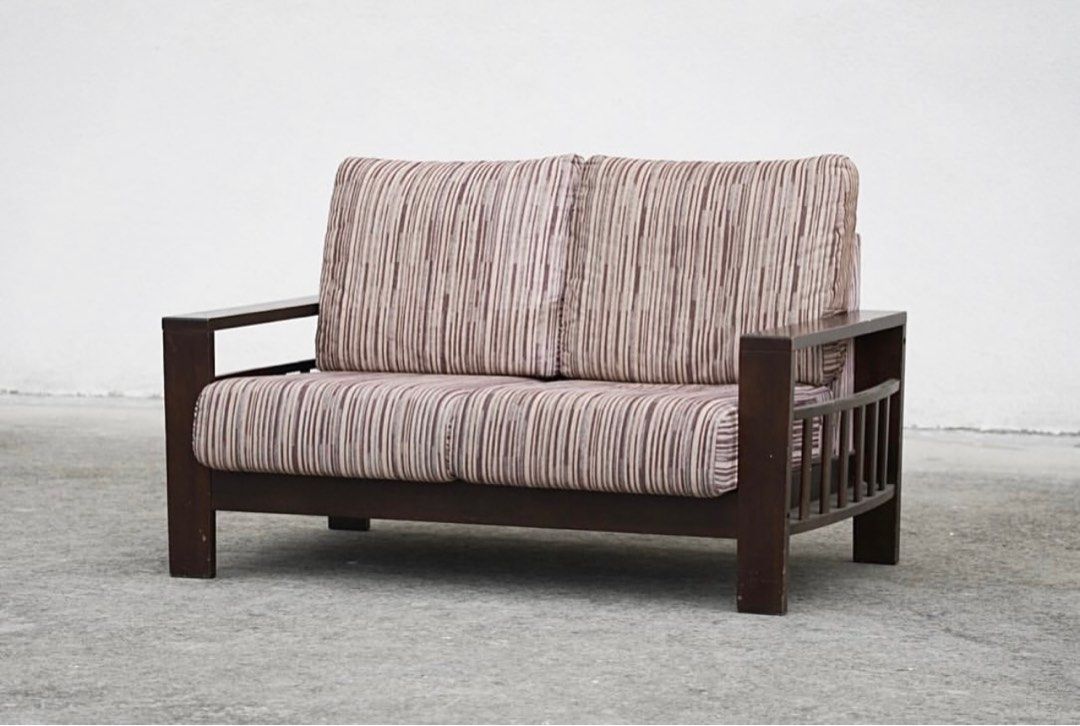Two Seater Fabric Sofa (Category: Sofas) located in Bulacan. Submitted by rock_off.thriftshop.ph (Listing ID 1399486357, Image 2). Description: .