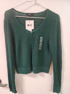 uniqlo綠色全新針織外套64237768391426110