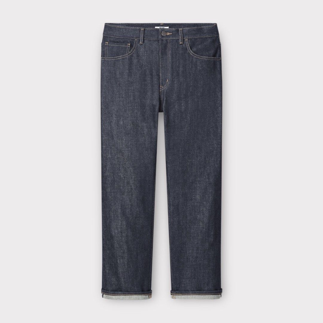Uniqlo Selvedge Regular Fit Pants (Category: Jeans) located in Baguio. Submitted by oh.seph (Listing ID 1399611915, Image 1). Description: 30 76cm on tag Width – 16 Length – 39 Hem – 7.8 Rise – 11.5.