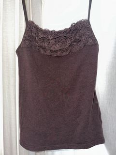 vintage♡吊帶蕾絲背心/Lace Vest/ Lace Top /蕾絲背心/lace trim cami64237342834434110