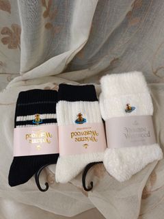 Weather is cold! Vivienne Westwood socks 22.5-24.5cm special $99/3p64240257040643110