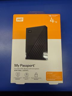 WD My Passport 4TB External Hard Drive64235363018498110