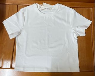 Women Short White T-shirt 女裝白色短身T恤 短袖衫64240419671171110