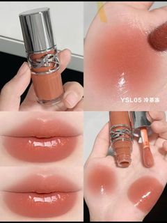 限量YSL DuaLipa Lipstick 熱賣豐盈啵啵無花果冷茶大熱顏色唇凍水潤唇油#0564235362358145110