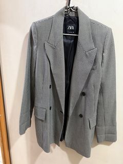 Zara Blazer 灰色格紋西裝外套64240106013953110