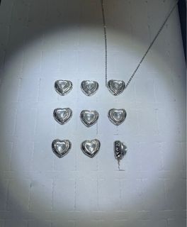 White Crystal Heart Multi-purpose Small Accessories, $13 for 364246533101699110