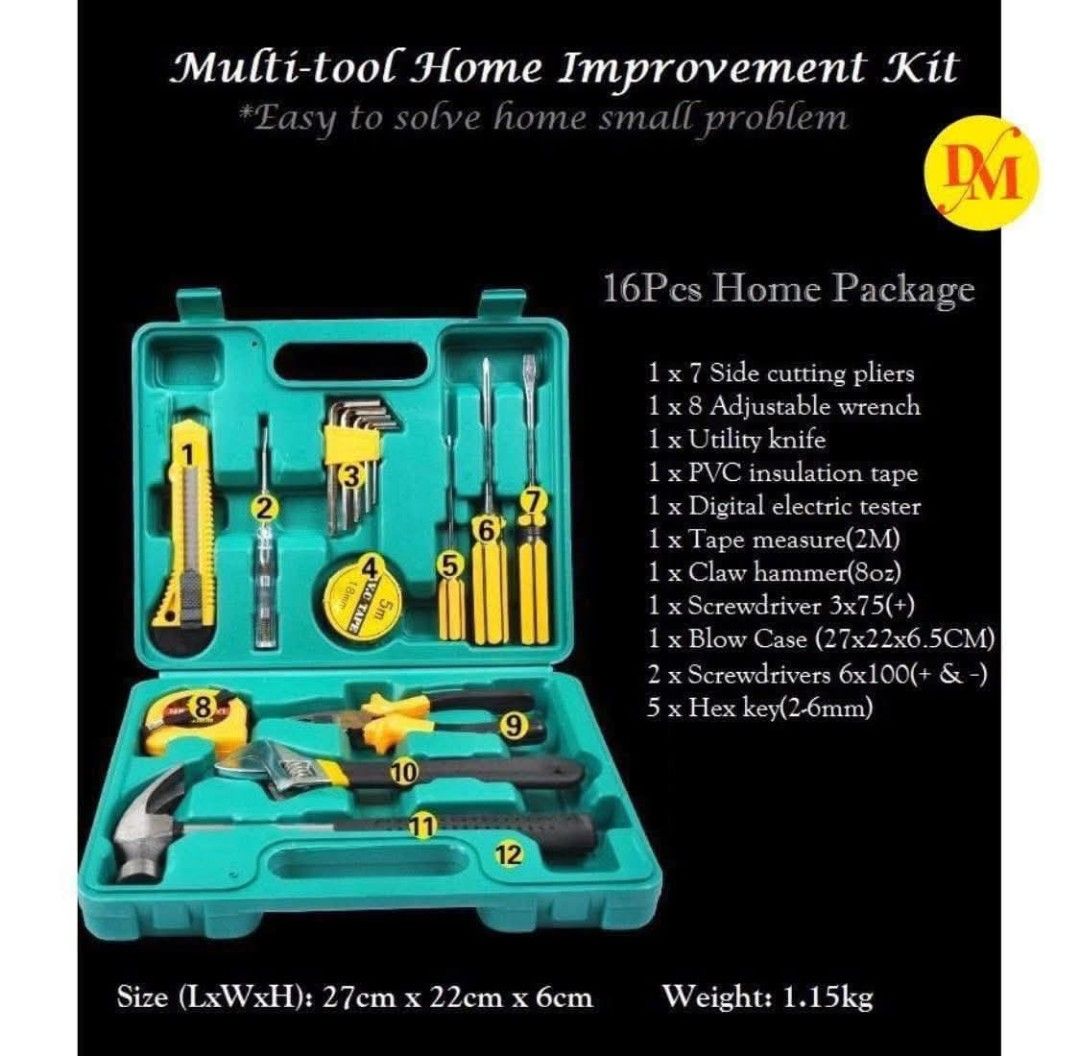 16pcs Repairing Tools Set (Category: Construction Tools & Equipment) located in Manila. Submitted by onlineshoppersph (Listing ID 1399693808, Image 2). Description: Cash On Deliver - Metro Manila - Delivery Fee/Handling Fee shouldered by BUYERS - DF/HF depends on BUYERS Location LALAMOVE PICK UP - Cash on Deliver - Metro Manila & Nearby DELIVER THRU COURIER, CARGO & BUS - Provincial Buyers - Payment 1st Thank You.