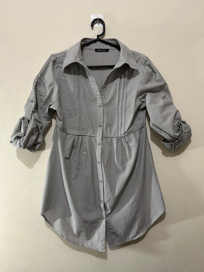 3 Suisses Striped Blouse/Dress (Category: Blouses) located in Quezon City. Submitted by lu_rawr (Listing ID 1399734491, Image 2). Description: — First pic is for inspo only — Sleeves can be rolled up or down — Lightweight fabric — Last price already.