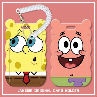 SpongeBob SquarePants card holder, card sleeve, Octopus Card holder, staff ID, student ID, pass holder, card case, Patrick Star, figurine, Mr. Krabs SpongeBob SquarePants, gift, birthday present, practical, daily用品, gift64246018621569110