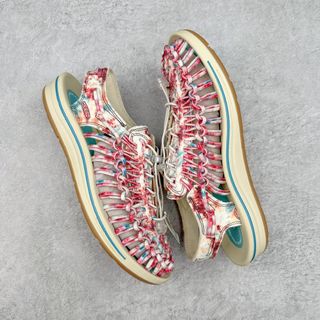 💎Trusted Seller💎 KEEN Uneek Flat-M Slip-On Elastic Woven Sandals for Water Activities, Casual Outdoor Wear64246852723587110