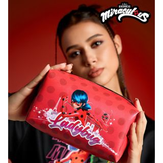 美國 SHEIN X Miraculous Ladybug 紅色皮革 化妝袋64246851066755110