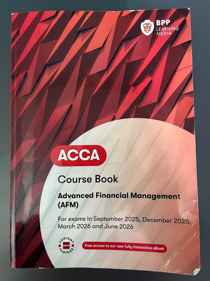 (VALID UNTIL JUNE 2026) ACCA Advanced Financial Management AFM Course ...