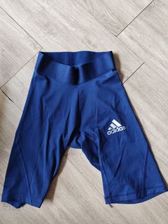 Adidas Alphaskin童裝中碼 藍色運動打底褲64246338207491110
