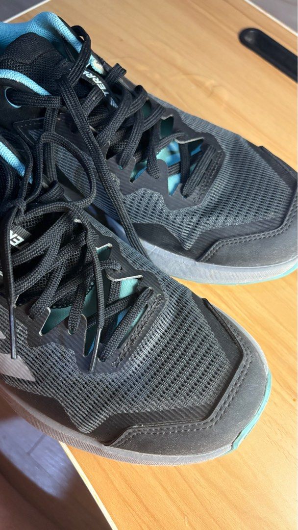 Adidas Terrex Trailrider W - Black/Grey/Mint (Category: Sneakers) located in Paranaque City. Submitted by adaalvia (Listing ID 1399700643, Image 3). Description: - Adidas Terrex Trailrider W trail running shoes - Color: Black, grey, and mint green - Size: US 8.5, UK 7, EUR 40 2/3 - Continental outsole for superior grip - Includes original box.