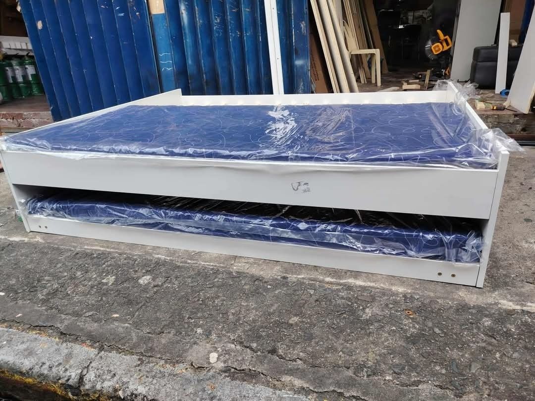 Bed frame with pull out bed frame (Category: Bed Frames & Mattresses) located in Manila. Submitted by j937122732511 (Listing ID 1399825627, Image 3). Description: All item is brand new.. Cod.. Same day delivery.. Free assemble.. Delivery fee thru lalamove rate.. We are located in Paco, Mla Kindly pm or call 0 9 6 0 5 4 5 2 8 4 5 0 9 5 6 2 2 1 7 2 5 5.