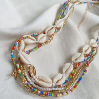 🌊✨Boho海洋風疊戴套組|6件套(5米珠+1貝殼鏈)✨🌊64246851195265110