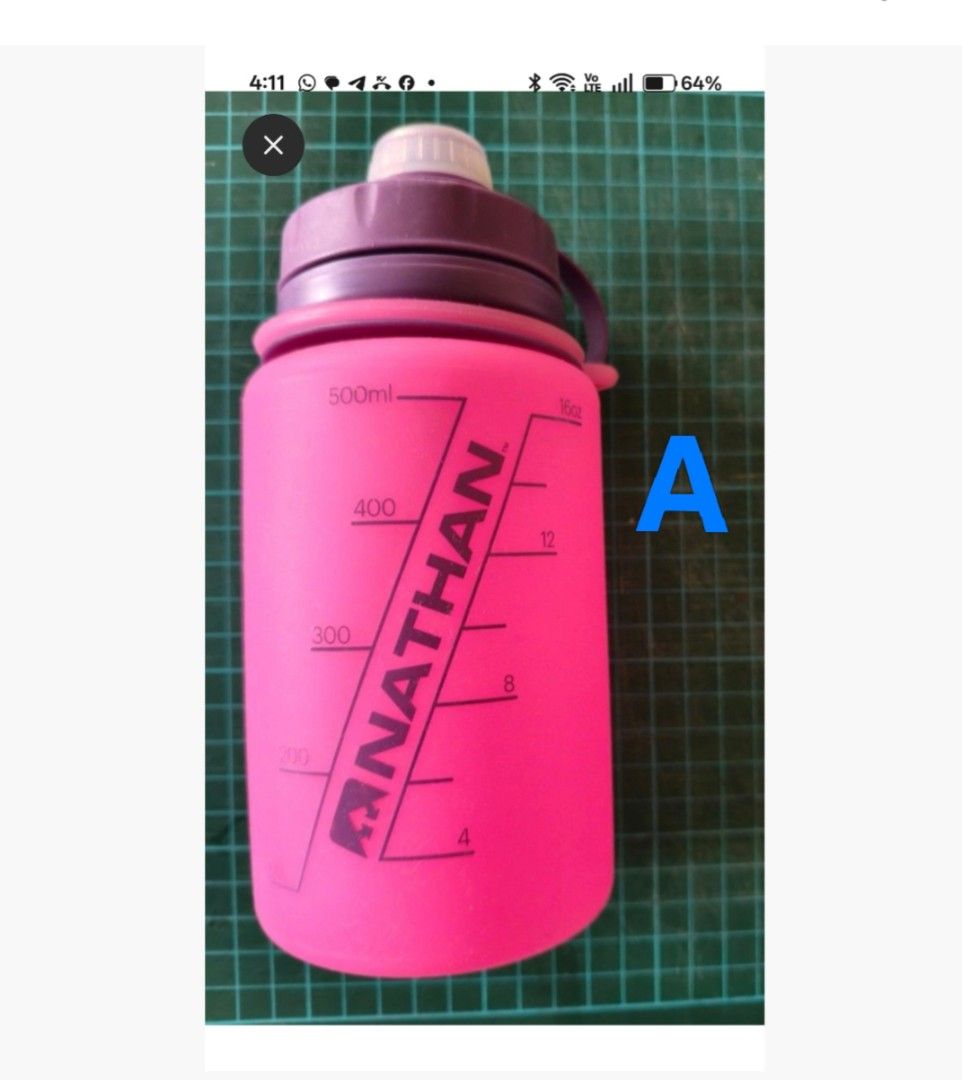 Bottles (Category: Water Bottles & Tumblers) located in Singapore. Submitted by kiyomiagassi (Listing ID 1395374539, Image 1). Description: All Brand New 1. Bottle A $5.9 2. Bottle B $5.90 3. Bottle C $5.9 4. Cup D $5.90 I don't have a job so I need to sell my stuff..