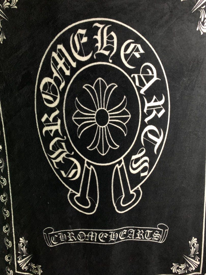 Chrome Hearts throw blanket a Gothic cross design (Category: Luxury Apparel) located in Manila. Submitted by macadr1p (Listing ID 1399805098, Image 3). Description: CHROME HEARTS BLANKET WIDTH - 52 inch LENGTH - 72 inch - negotiable price - no issues - no tags - Color not faded at all - super soft - multi purposes ( background, Blanket for winter season, design for your room and etc.) - High quality Fabrics “One drop, one shot—claim your crown.” 