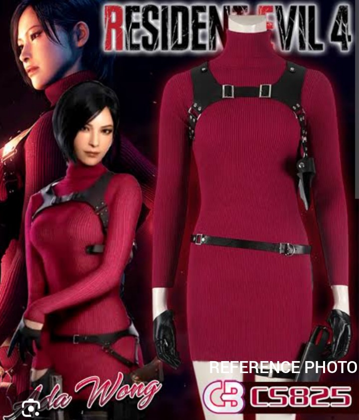 COD Bnew SHEIN Dress can wear as Ada Wong Resident Evil Costume Cosplay ...