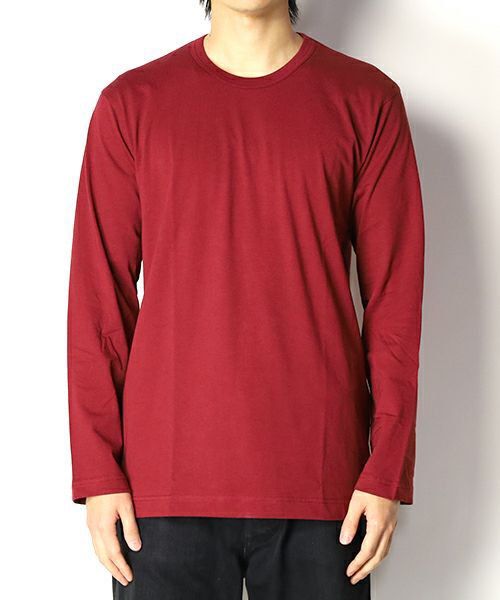 Comme des Garçons SHIRT Back Logo S/S Tee Burgundy (Category: Luxury Apparel) located in Daraga. Submitted by th3cliquejunks (Listing ID 1399686491, Image 1). Description: Comme des Garçons SHIRT Back Logo S/S Tee Burgundy Like New No flaws Size Medium - 19”W x 28.5”L 2,000 Dm to purchase .