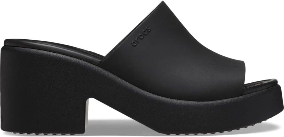 Crocs Brooklyn Slide Heel (Category: Sandals) located in Manila. Submitted by adeth8 (Listing ID 1399662912, Image 1). Description: MATERIALS Upper : Rubber Lining : Rubber Insole : Rubber Sole : Rubber DIMENSIONS Height of heel : 8.0cm Weight : 870g Used twice only for photos.
