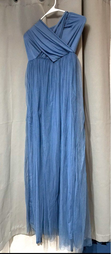 Dusty Blue Dress (Category: Dresses) located in Paranaque City. Submitted by avec21 (Listing ID 1399757568, Image 1). Description: - Strapless dusty blue dress - Ideal for special occasions and formal event - Versatile style.