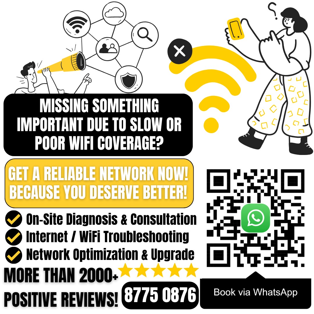 Fix Slow Internet / Wifi / Network, Router ONT, Data point, cctv ...