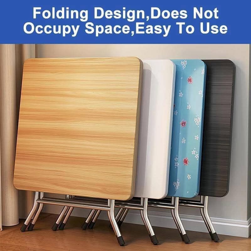 folding table (Category: Tables & Sets) located in Manila. Submitted by yzcartph (Listing ID 1399717439, Image 2). Description: Compact Foldable Dining Table for Home, Office, and Outdoor Use – Lightweight and Durable Design Size 60x60 800 80x80 950.