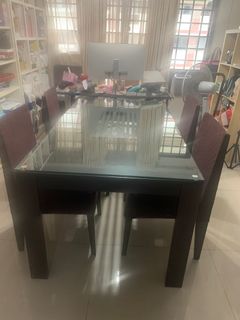 Glass dining table For Sale Buy 1,000+ Glass dining table online - Main Image