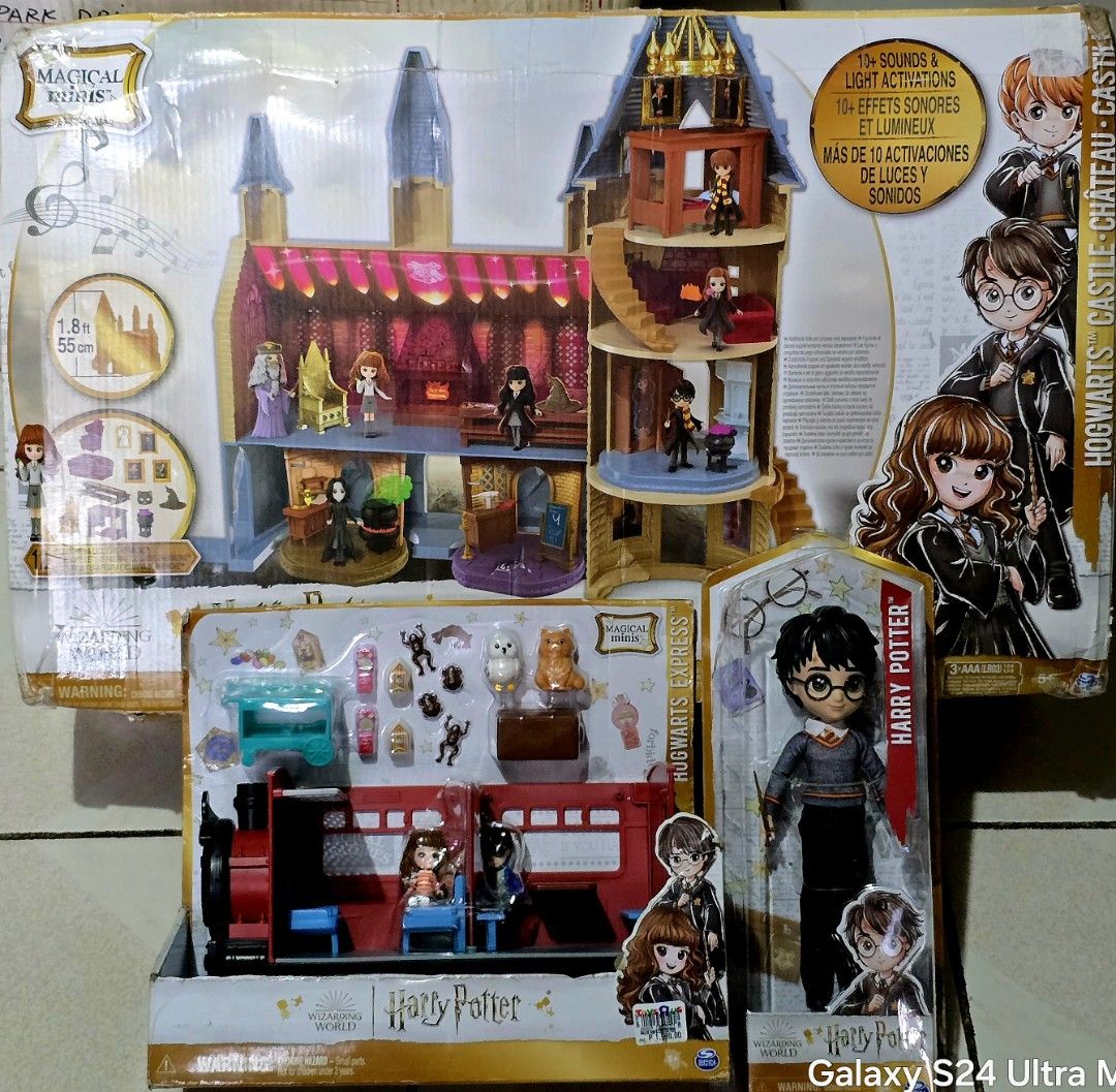 HARRY POTTER ⚡️ (Category: Figurines & Statues) located in Pasay City. Submitted by monjentoysandcollectibles (Listing ID 1399706811, Image 1). Description: HARRY POTTER⚡️ magical wizarding world ✨️ ⚡️ HOGWARTS CASTLE - 3k ⚡️ HOGWARTS EXPRESS - 1k ⚡️ HARRY POTTER doll - 500 Condition: Sealed MISB dented damage box only Price: WAY BELOW SRP.. ✅️ Location: PASAY/GREENHILLS MOP: BDO/GCash 1st to pay.. 💶.