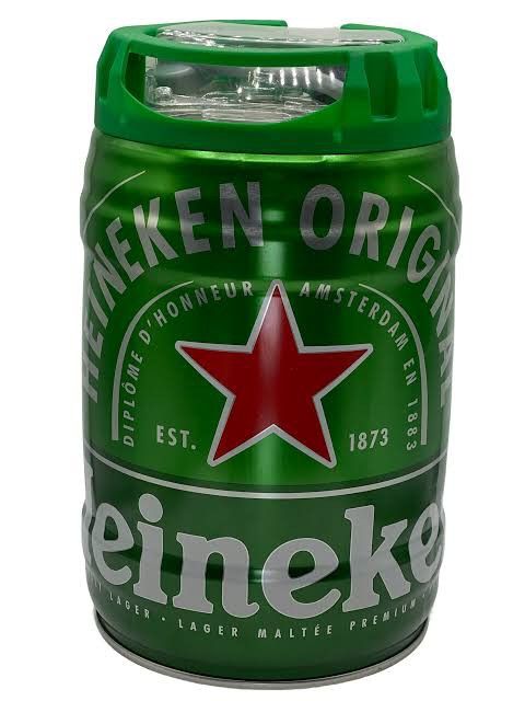 Heineken Mini Keg (Category: Beverages) located in Manila. Submitted by johnpauldr95292 (Listing ID 1399738039, Image 2). Description: - Heineken mini keg - Iconic green and red star design - Includes a tap for easy dispensing - Perfect for parties or home use - Compact size for easy storage and transport - Great for beer lovers.