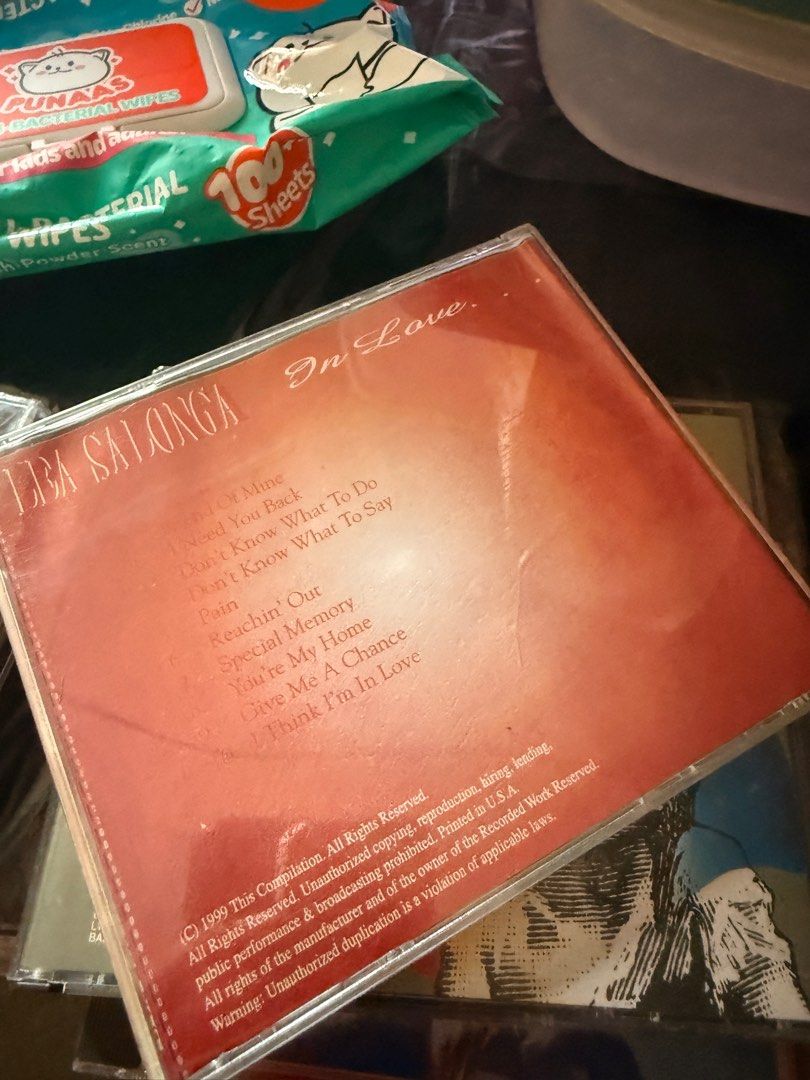 Lea Salonga Empty CD case (Category: CDs & DVDs) located in Manila. Submitted by babybulilit (Listing ID 1399664045, Image 2). Description: 1 pc only.