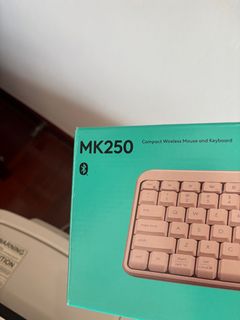 Logitech MK250 Rose Pink Keyboard + Mouse64246337710850110