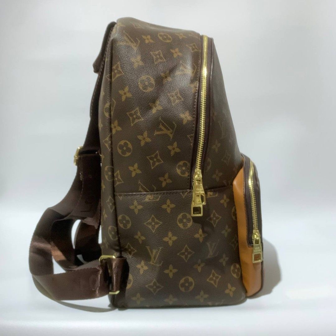 Louis Vuitton Monogram Backpack (Category: Luxury Bags & Wallets) located in Manila. Submitted by smokey.holy (Listing ID 1399773260, Image 2). Description: Louis Vuitton Monogram backpack. Features front pocket, gold hardware, adjustable straps, and top handle. Classic design. .
