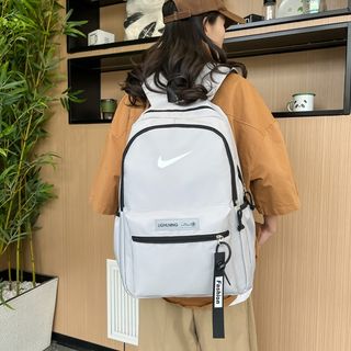 NIKE 男女同款簡約百搭休閒雙肩包時尚大容量戶外運動揹包電腦包校園高中大學生書包 Bags Backpacks64246533154178110