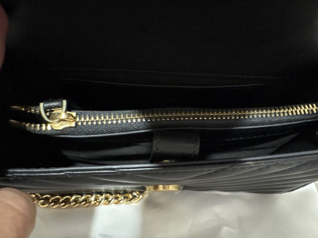 Pinko Love Bag Black (Category: Luxury Bags & Wallets) located in Las Pinas. Submitted by ochey20 (Listing ID 1399752471, Image 2). Description: - Authentic Black Pinko Love Bag - Gold chain strap - Iconic Love Birds buckle - Quilted design - Interior with zippered pocket and compartments - Stitched logo at the back - slightly used Original price is 28-30k in peso .
