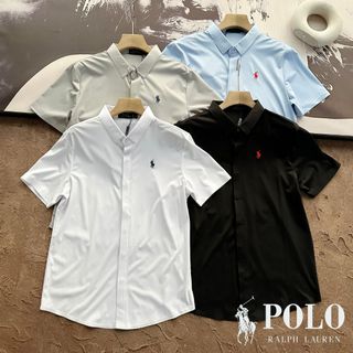 Polo Ralph Lauren 25ss夏季新款純色衫開衫 短袖襯衫 64245676680577110