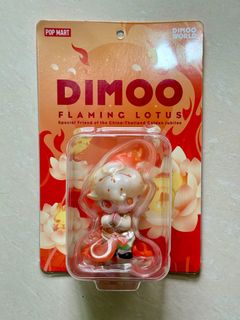 【Thailand Exclusive】DIMOO Flaming Lotus Authentic Pop Mart Dimoo Flaming Lotus Figure 50th Jubilee