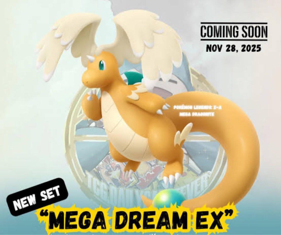 Pre-Order: Japanese Pokmon "Mega Dream ex" Booster Box, Hobbies & Toys,  Toys & Games on Carousell