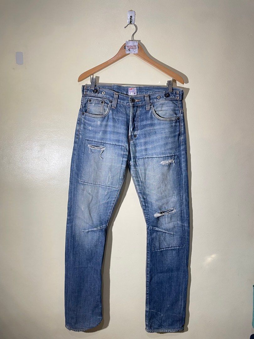 PRPS DENIM BUTTONFLY PANTS TOKYO, JAPAN (Category: Jeans) located in Valenzuela. Submitted by secret_closet_ph (Listing ID 1399654680, Image 2). Description: PRPS DENIM BUTTONFLY PANTS TOKYO, JAPAN WAIST: 31-33 LENGTH: 42 INSEAM: 31 RISE: 10 THIGH: 10 KNEE: 8 LEG OPENING: 7 9/10 GOOD CONDITION 1,000 PESOS PM ME FOR MORE DETAILS HMU.